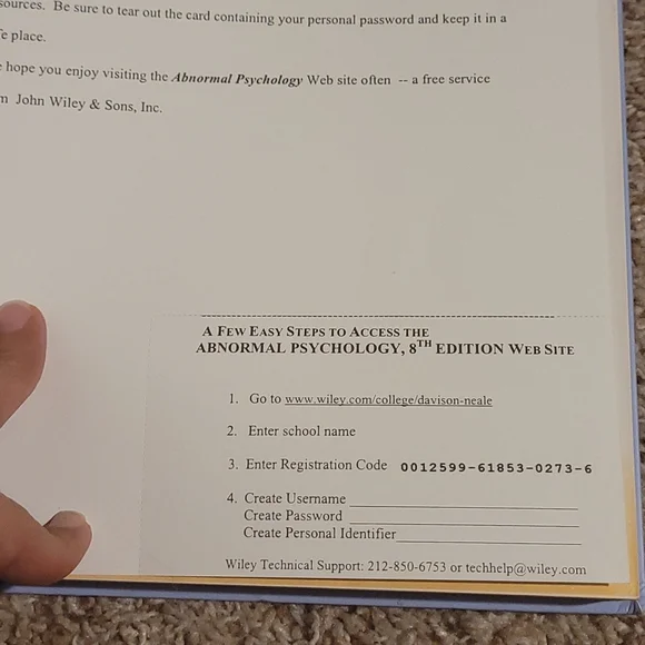 Abnormal Psychology 8th Edition copyright 2001 - Picture 3 of 9